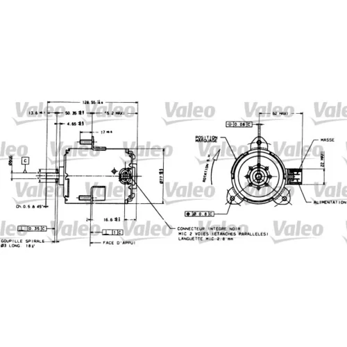 Elektromotor vetráka chladiča VALEO 698085