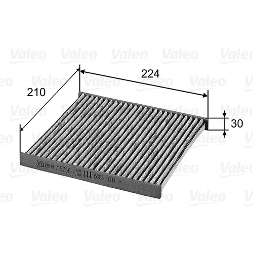 Filter vnútorného priestoru VALEO 715756