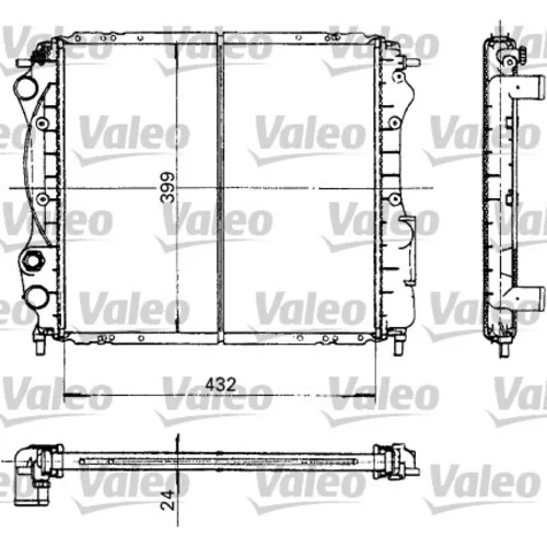 Chladič motora VALEO 730181