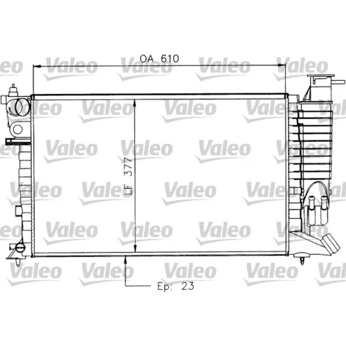 Chladič motora VALEO 730927