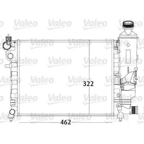 Chladič motora VALEO 731498