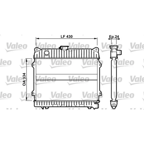 Chladič motora VALEO 732097