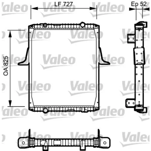 Chladič motora 732336 /VALEO/