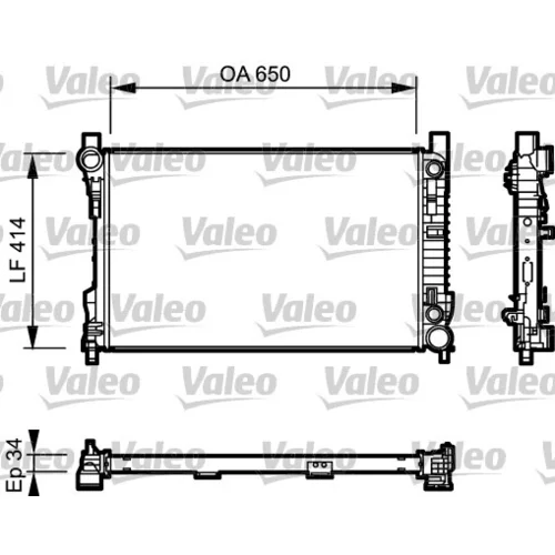 Chladič motora VALEO 732743