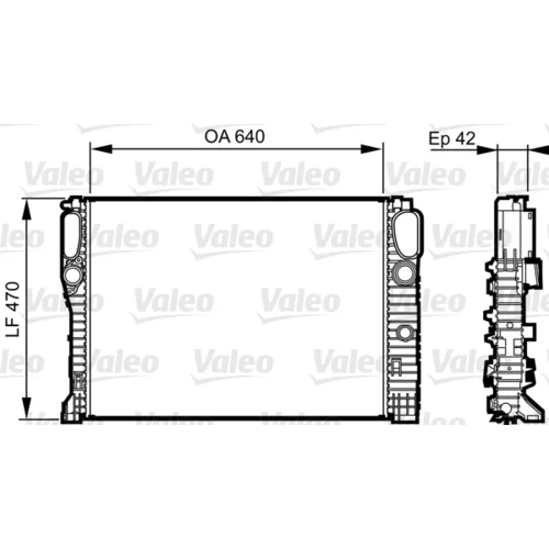 Chladič motora VALEO 732855