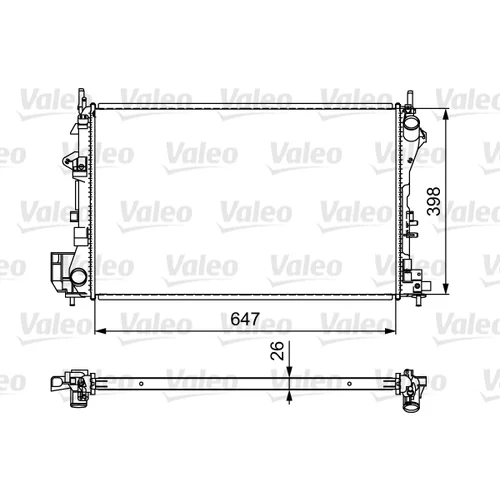 Chladič motora VALEO 732877