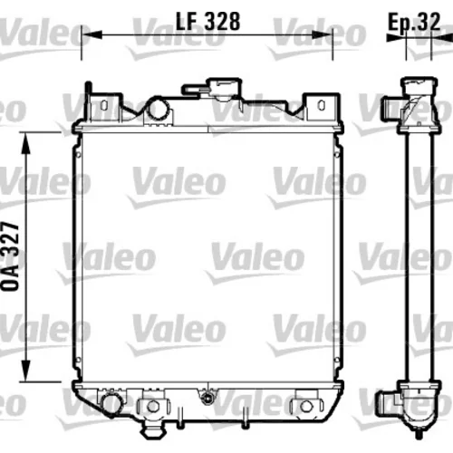 Chladič motora VALEO 734159