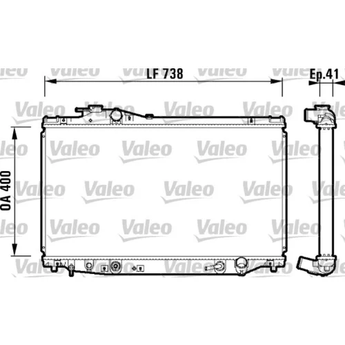 Chladič motora VALEO 734175