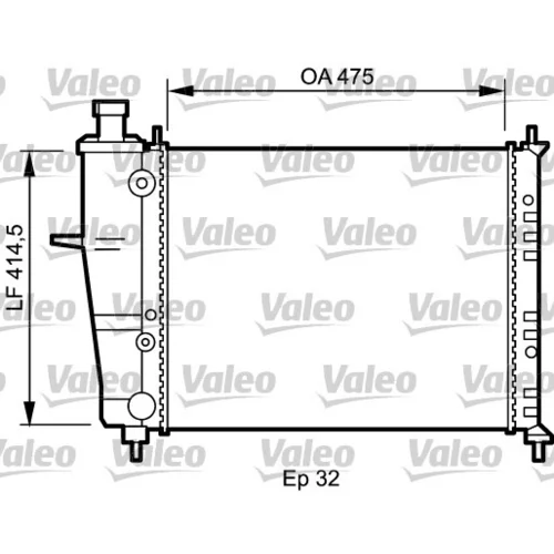 Chladič motora VALEO 734239