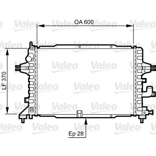 Chladič motora VALEO 734380