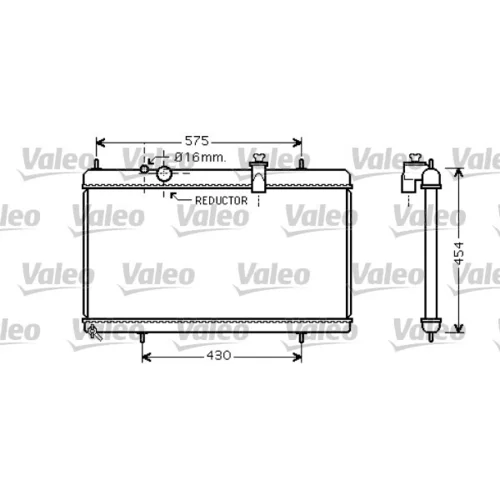 Chladič motora VALEO 734452