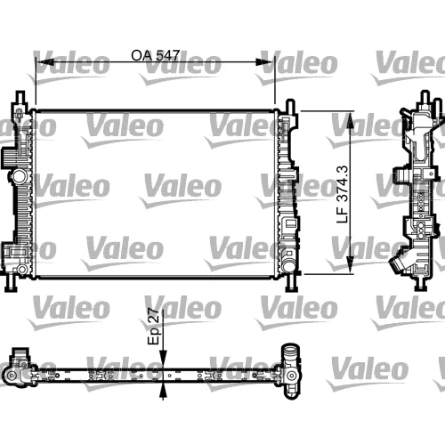 Chladič motora VALEO 735466