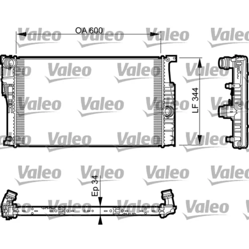 Chladič motora VALEO 735493