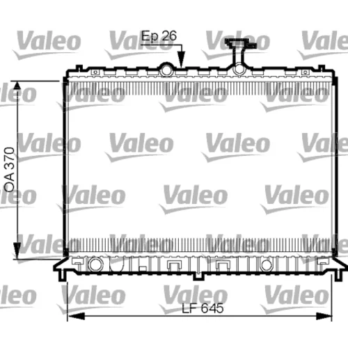 Chladič motora VALEO 735501