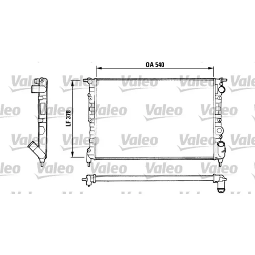 Chladič motora VALEO 816551