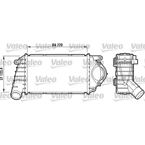 Chladič plniaceho vzduchu VALEO 817486