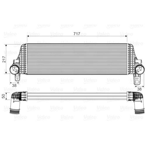 Chladič plniaceho vzduchu VALEO 818659