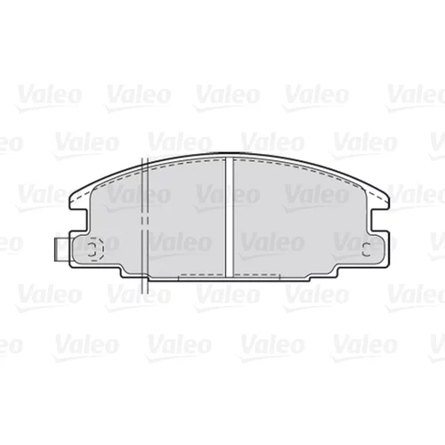 Sada brzdových platničiek kotúčovej brzdy VALEO 301020 - obr. 1