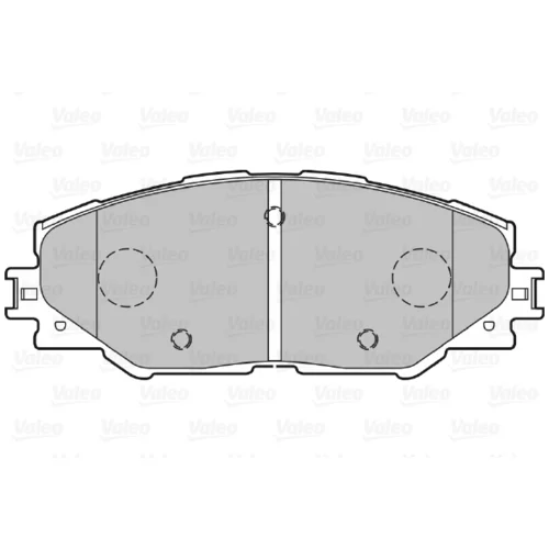 Sada brzdových platničiek kotúčovej brzdy VALEO 301078 - obr. 1