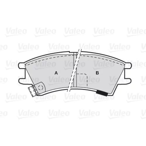 Sada brzdových platničiek kotúčovej brzdy VALEO 301575 - obr. 1