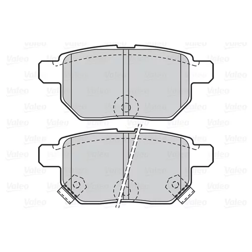 Sada brzdových platničiek kotúčovej brzdy VALEO 302085 - obr. 1