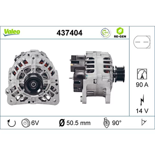 Alternátor VALEO 437404