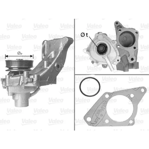 Vodné čerpadlo, chladenie motora VALEO 506586