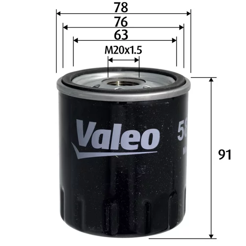 Olejový filter VALEO 586156