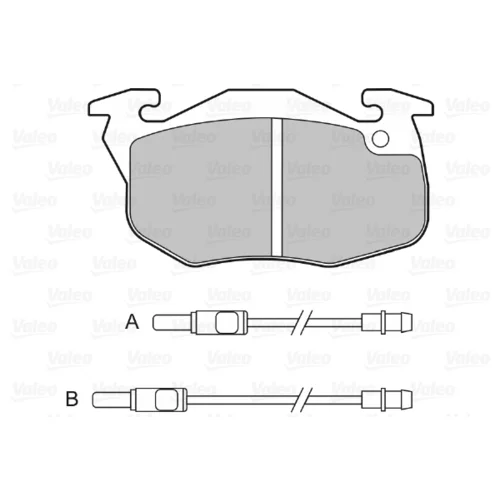 Sada brzdových platničiek kotúčovej brzdy VALEO 598075 - obr. 1