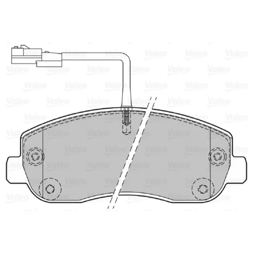 Sada brzdových platničiek kotúčovej brzdy VALEO 601150 - obr. 1