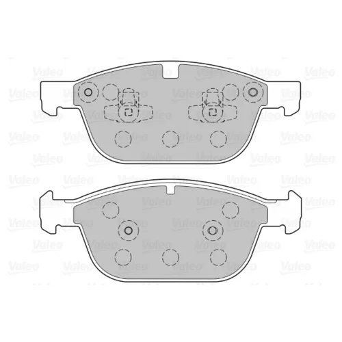 Sada brzdových platničiek kotúčovej brzdy VALEO 601381 - obr. 1
