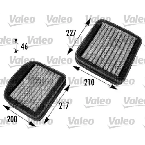 Filter vnútorného priestoru VALEO 698772