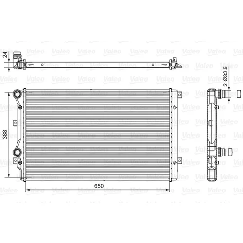 Chladič motora VALEO 701540