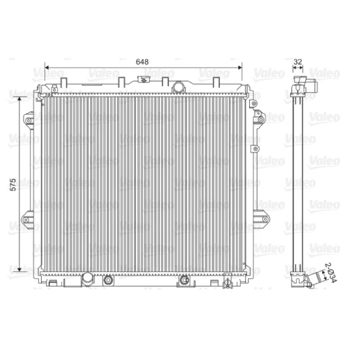 Chladič motora VALEO 701555