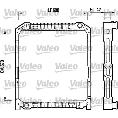 Chladič motora VALEO 730380