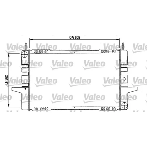 Chladič motora VALEO 730566