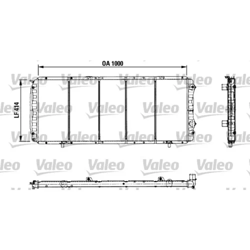 Chladič motora VALEO 730999