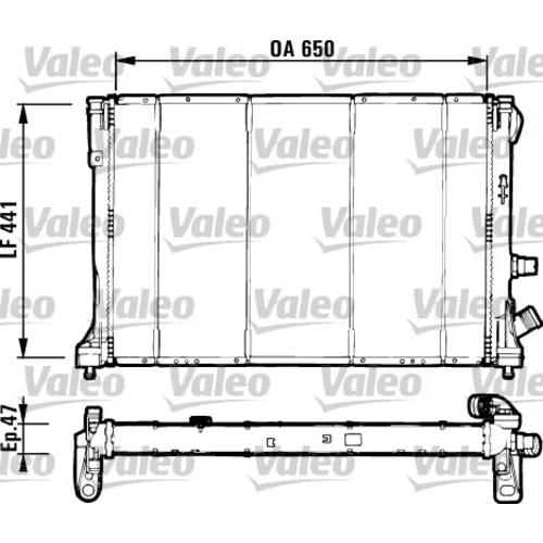 Chladič motora VALEO 731129