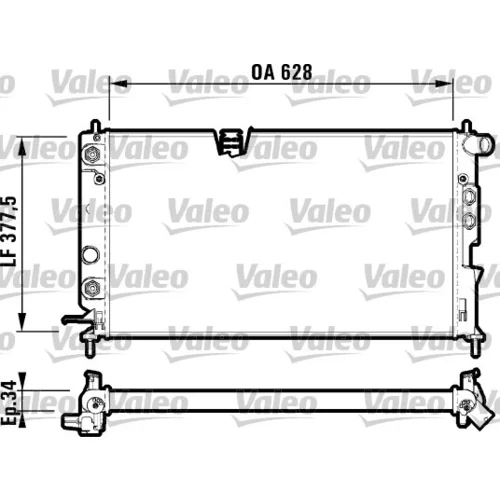 Chladič motora VALEO 731847