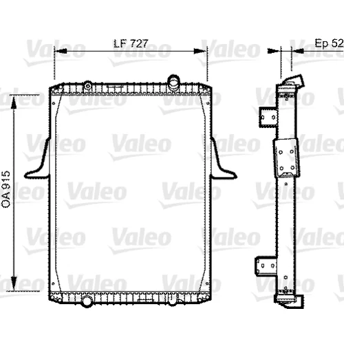 Chladič motora VALEO 732335