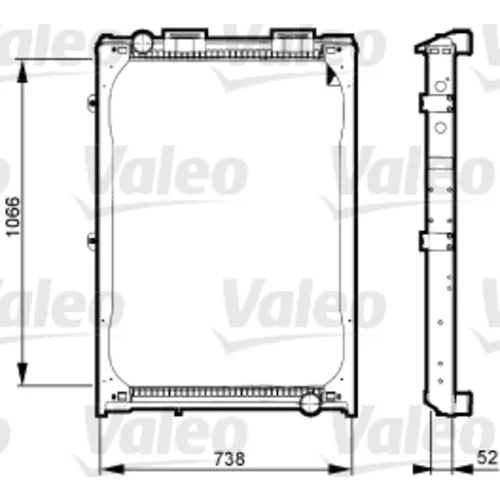 Chladič motora VALEO 732972