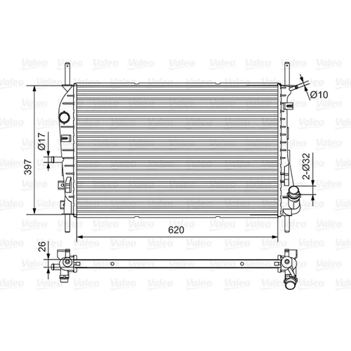 Chladič motora VALEO 734699