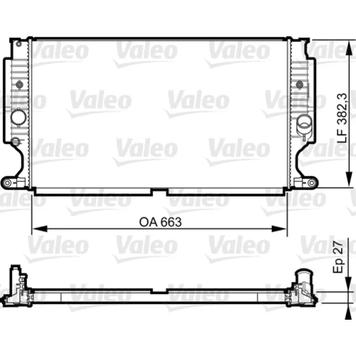 Chladič motora VALEO 735188