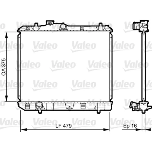 Chladič motora VALEO 735383