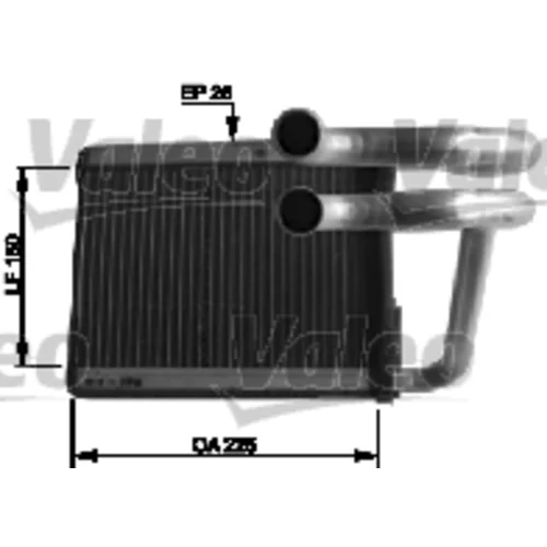 Výmenník tepla vnútorného kúrenia VALEO 812434