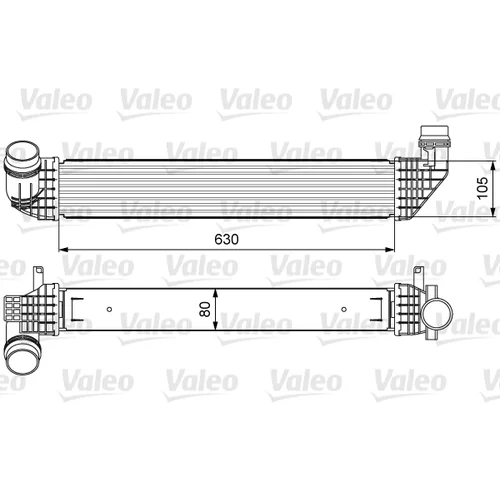 Chladič plniaceho vzduchu VALEO 818636