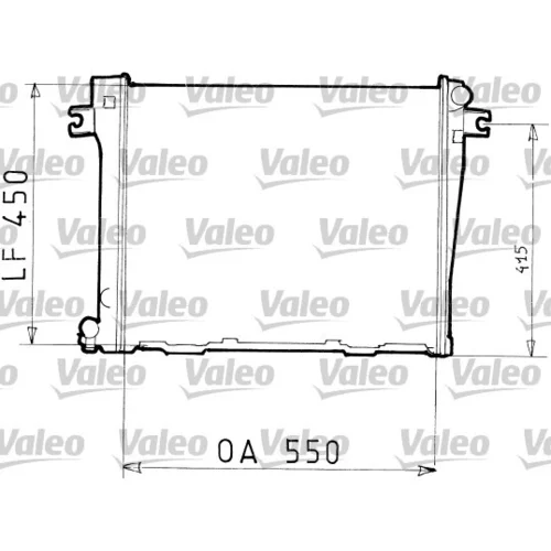 Chladič motora VALEO 819394