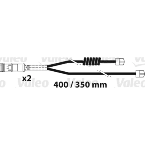 Výstražný kontakt opotrebenia brzdového obloženia VALEO 882316
