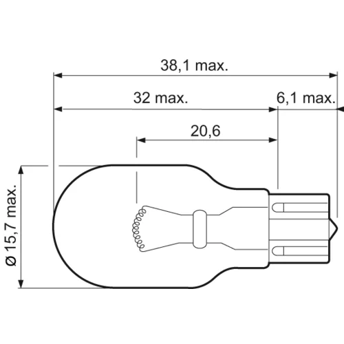 Žiarovka pre smerové svetlo VALEO 032215 - obr. 1