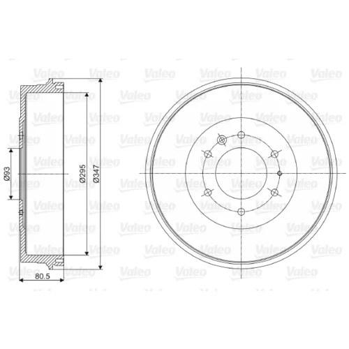 Brzdový bubon VALEO 237080